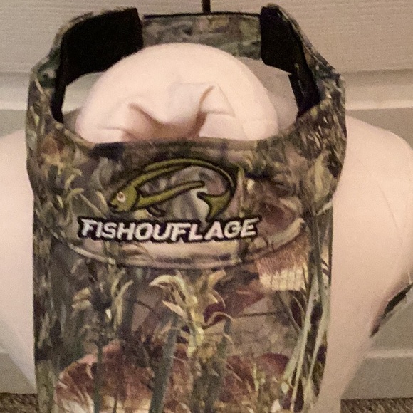 🎣NWT FUN Fishouflage Fishing Camo Visor Must Have For Every Fisherman or Women🎣 - Picture 3 of 8
